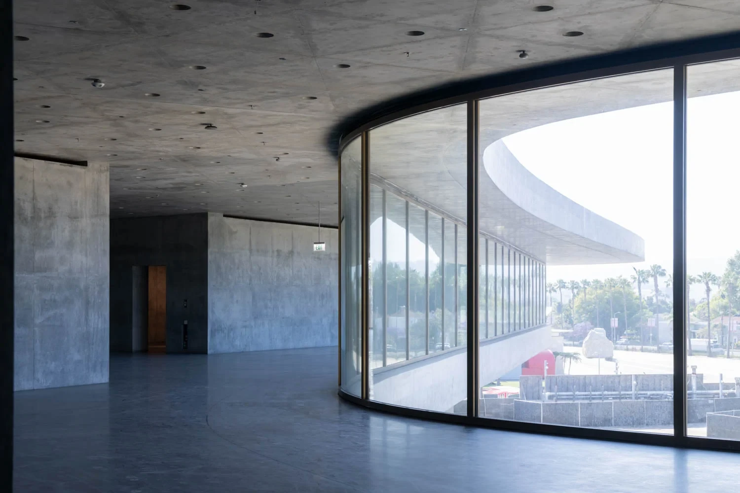 Interior view of the David Geffen Galleries at LACMA, Los Angeles.